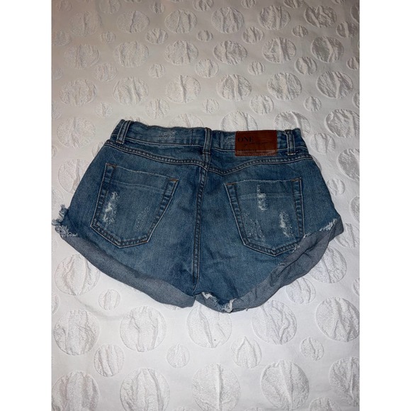 One X Teaspoon Jean Shorts Size 24 - Picture 3 of 3